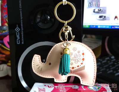 桂馳PU皮革大象鑰匙扣 靈動設計點綴生活小確幸
